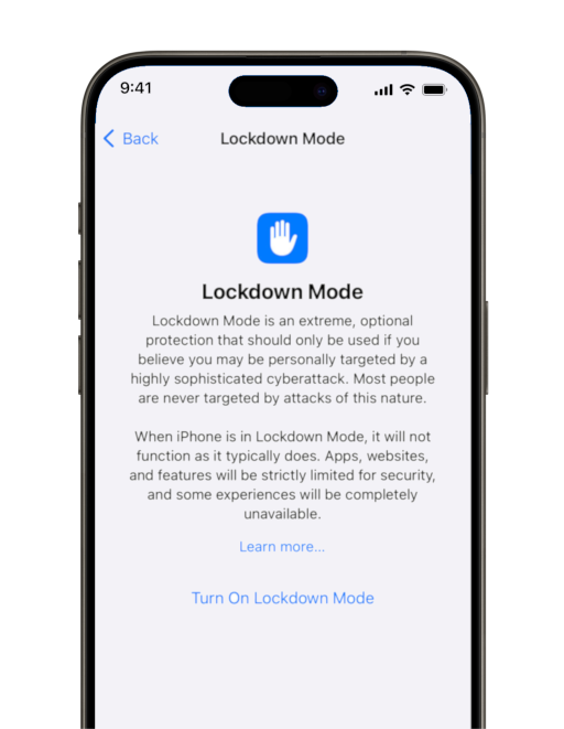 iOS Lockdown Mode Overview