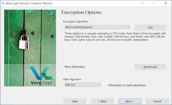 VeraCrypt Encryption Options