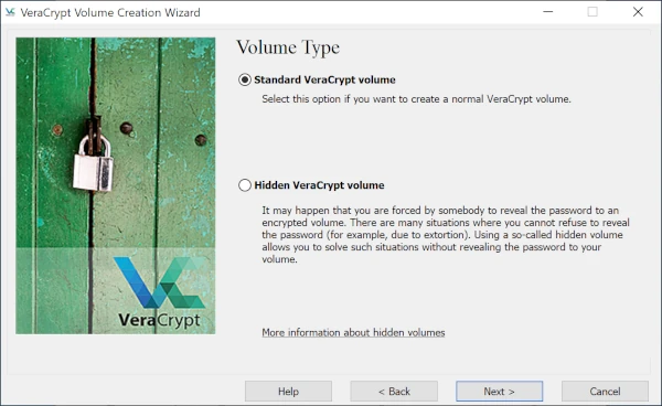 VeraCrypt Volume Type